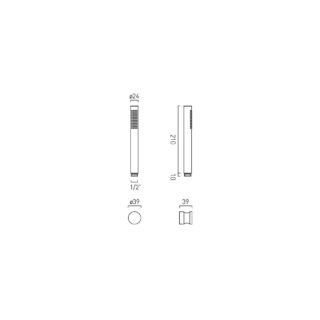 Vado Safari Single Function Mini Shower Kit - Image 8