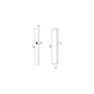 Vado Safari Knob Slim slide Rail With Hose - Image 4