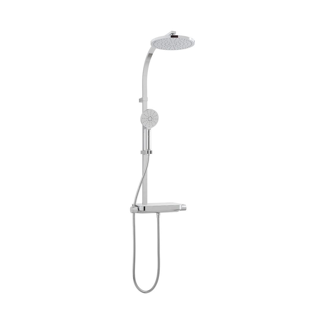 Vado Strata 2 Outlet Round Exposed Thermostatic Shower Kit - Chrome - Image 2