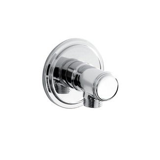 Bristan Traditional Round Shower Wall Outlet Elbow - Chrome