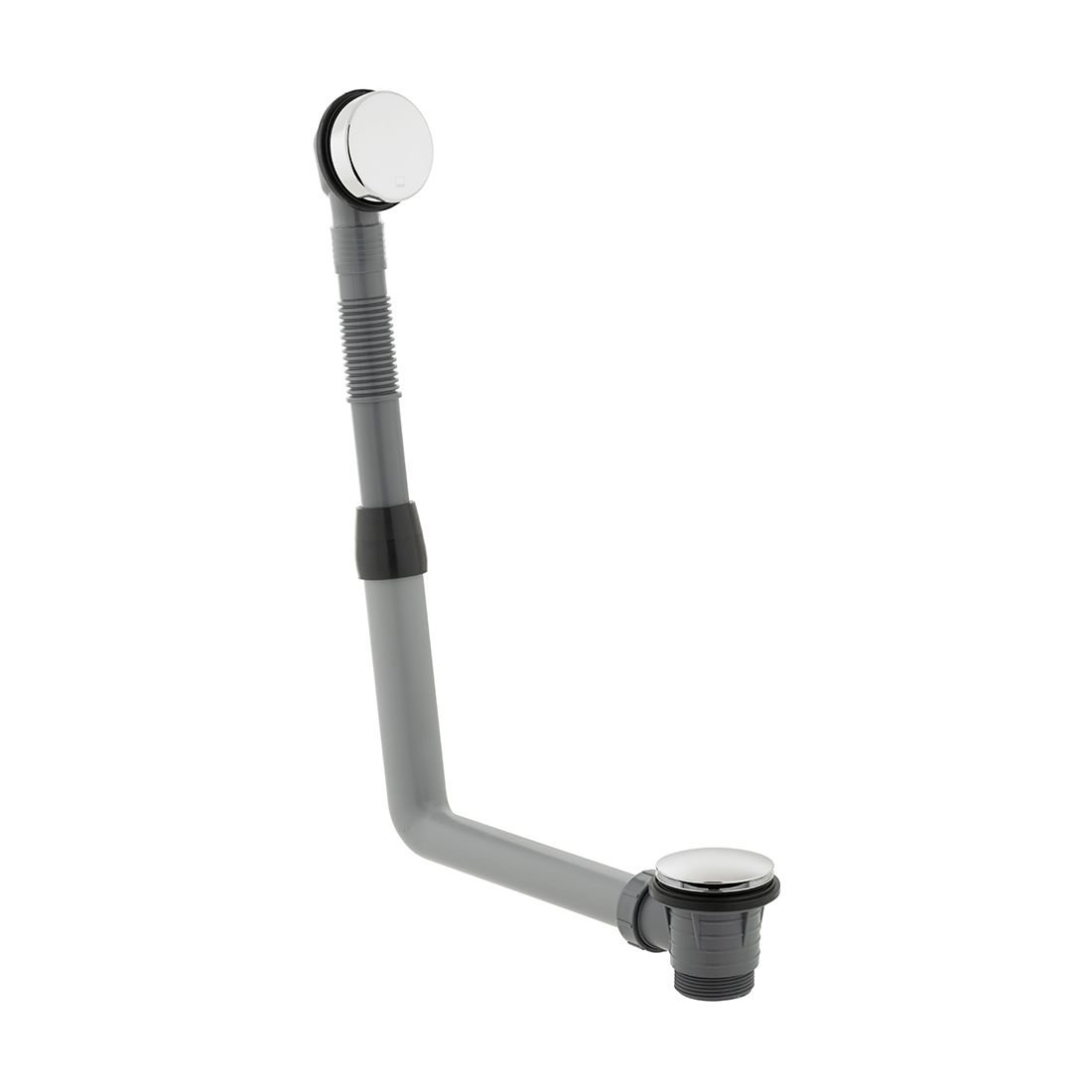 Vado Round Clic-Clac Bath Waste With Overflow