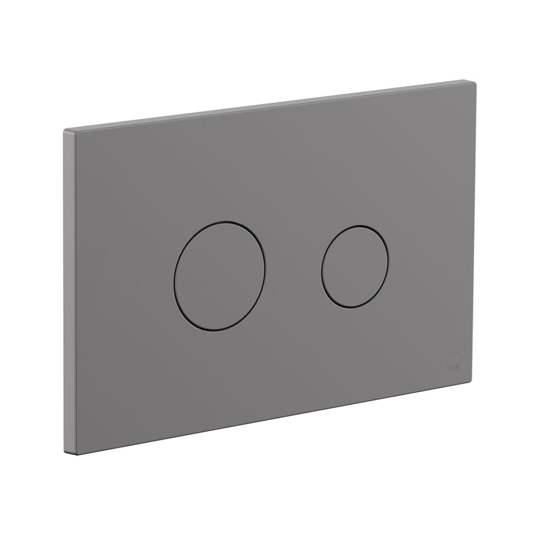 Vado Safari Round Button Dual Flush Plate - Pewter - Image 2