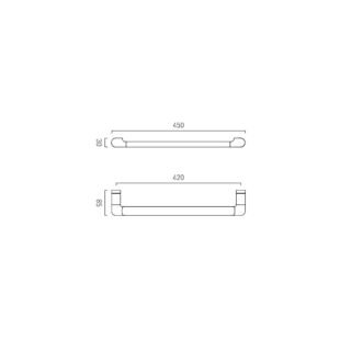 Vado Zoo Towel Rail - 450mm Long - Image 4