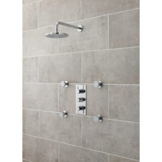 Hudson Reed Round Single Body Jet - 50mm Wide - Chrome - Image 2