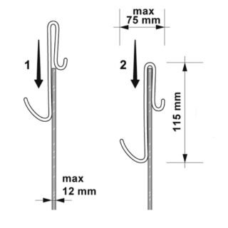 Hudson Reed Robe Hook For Frameless Shower Enclosures - Image 4