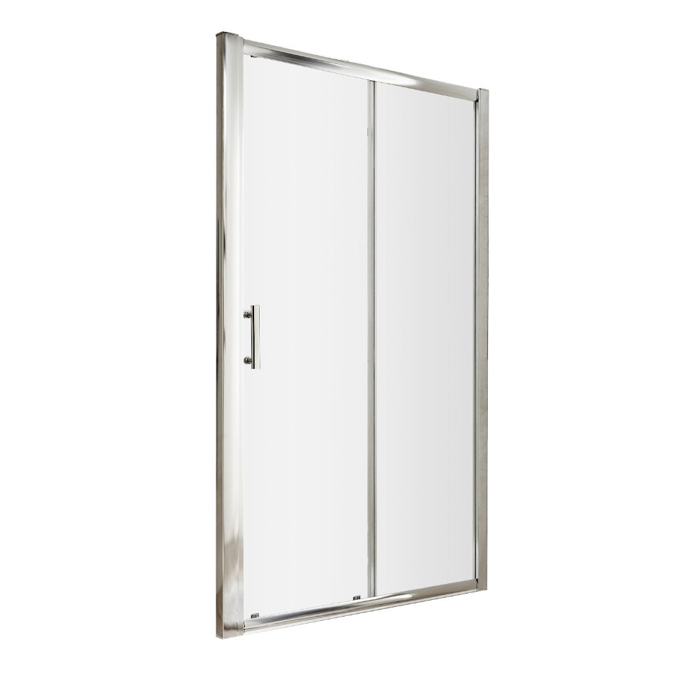 Hudson Reed Pacific Single Sliding Shower Door - 6mm Glass - T-bar Handle