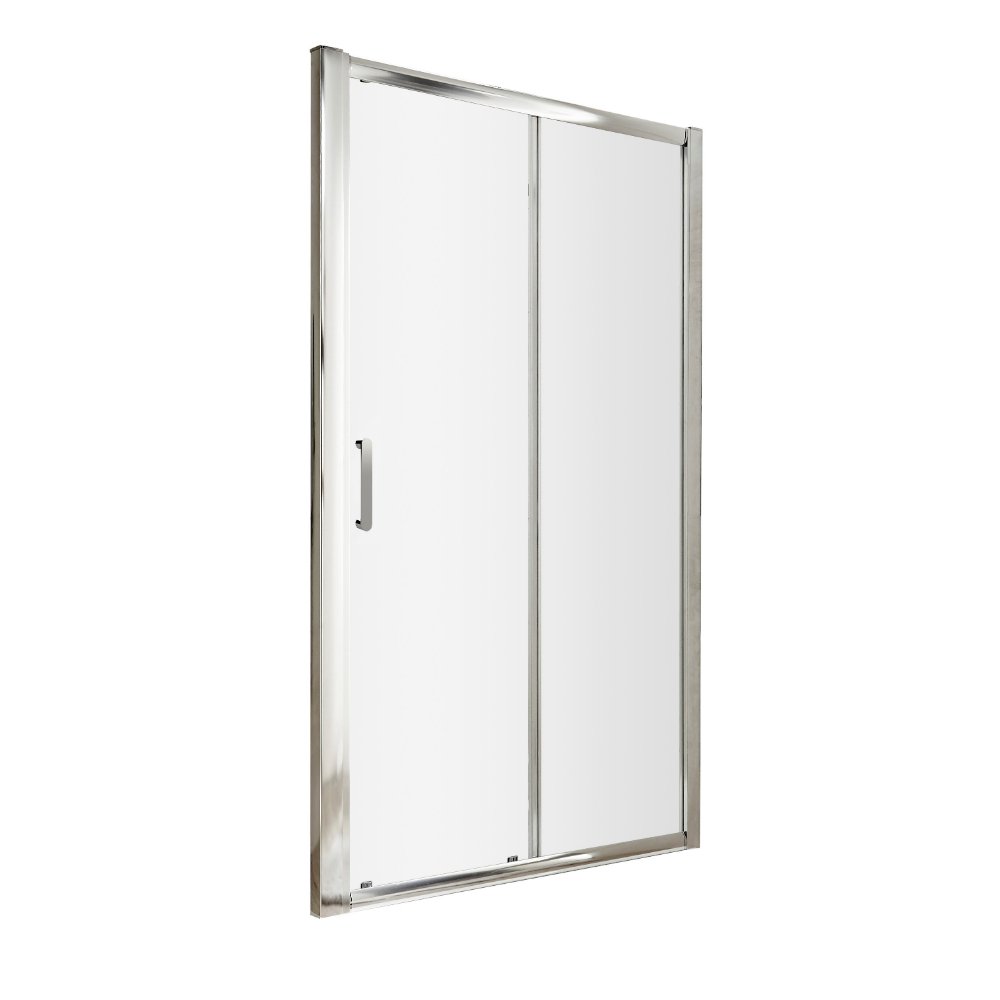Hudson Reed Pacific Single Sliding Shower Door - 6mm Glass - D-Handle