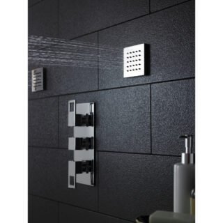 Hudson Reed Square Tile Single Body Jet - Chrome - Image 2