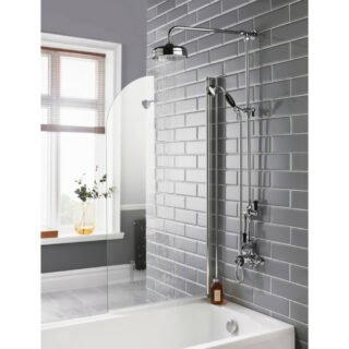 Hudson Reed Topaz 1 Outlet Thermostatic Exposed Shower Valve - Chrome - Image 2