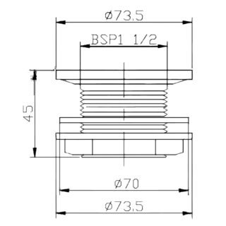 Hudson Reed Easyclean Shower Tray Waste - Chrome - Image 2