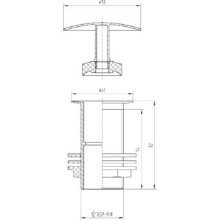 Hudson Reed Free Running Basin Waste - Chrome - Image 2