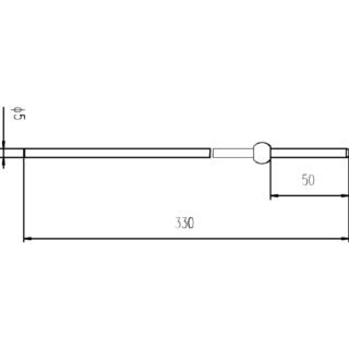 Hudson Reed Extended Rod For Pop Up Waste - Chrome - Image 2