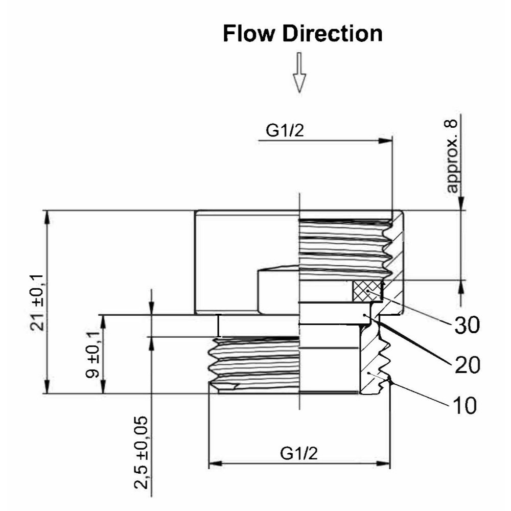 Hudson Reed Flow Regulator - Image 2