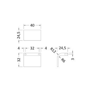 Hudson Reed Square Drop Furniture Handle - Image 2