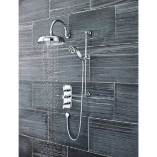 Hudson Reed Apron Fixed Shower Head - 300mm Diameter - Chrome - Image 2