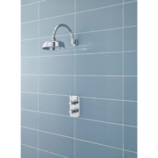 Hudson Reed Fixed Shower Head - 200mm Diameter - Chrome - Image 2