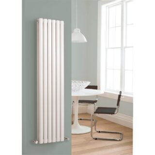 Hudson Reed Revive Double Panel Vertical Designer Radiator - High Gloss White - Image 3