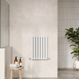 Hudson Reed Revive Double Panel Horizontal Designer Radiator - High Gloss White - Image 2