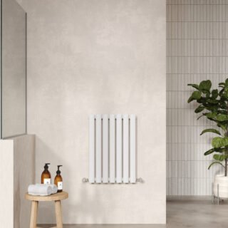 Hudson Reed Revive Single Panel Horizontal Designer Radiator - High Gloss White - Image 2
