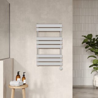 Hudson Reed Flat Panel Electric Towel Rail - Chrome - Image 2