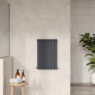 Hudson Reed Sloane Double Panel Horizontal Designer Radiator - Anthracite - Image 2
