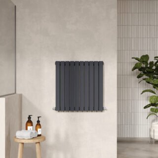 Hudson Reed Sloane Double Panel Horizontal Designer Radiator - Anthracite - Image 3