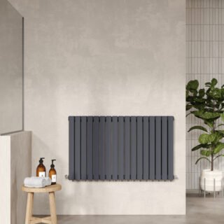 Hudson Reed Sloane Double Panel Horizontal Designer Radiator - Anthracite - Image 4