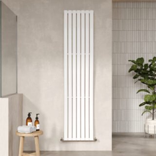 Hudson Reed Revive Wave Vertical Designer Radiator - 1785mm x 413mm - Image 4