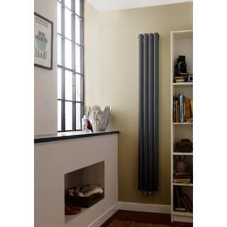 Hudson Reed Revive Space Saving Double Vertical Designer Radiator - 1800mm x 236mm - Image 3