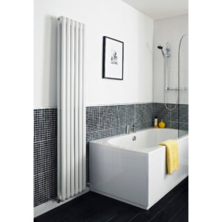 Hudson Reed Salvia Vertical Designer Radiator - White - Image 3