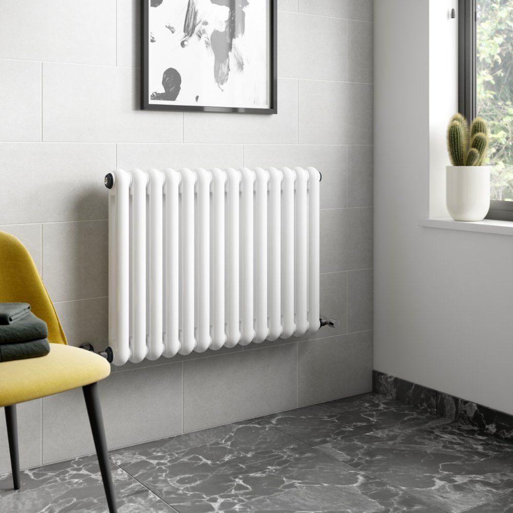 Hudson Reed Salvia Horizontal Designer Radiator - White - Image 2