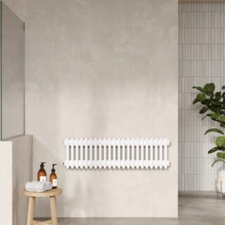 Hudson Reed Colosseum Traditional 3 Column Radiator - White - Image 2