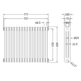 Hudson Reed Colosseum Traditional 3 Column Radiator - White - Image 12
