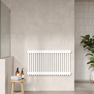 Hudson Reed Colosseum Traditional 3 Column Radiator - White - Image 5