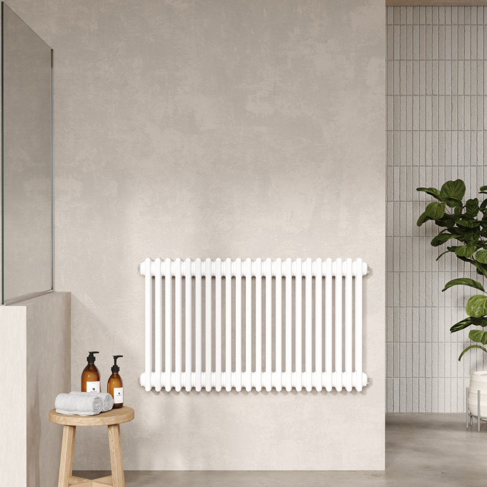 Hudson Reed Colosseum Traditional 3 Column Radiator - White - Image 5