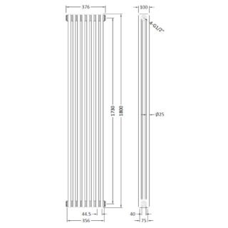 Hudson Reed Colosseum Traditional 3 Column Radiator - White - Image 17