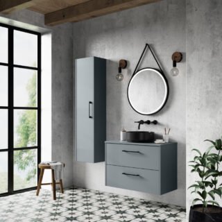 Hudson Reed Juno 2 Drawer Wall Hung Vanity Unit And Worktop - Image 4