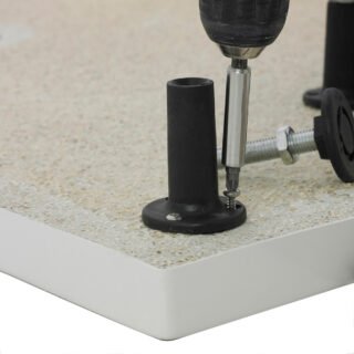 Hudson Reed Leg & Plinth Kit (1000mm Plinth x 2) - European White - Image 2