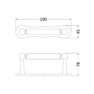 Hudson Reed Traditional Toilet Roll Holder - Chrome - Image 2