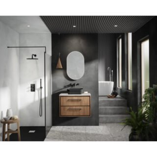 Hudson Reed Lille 2 Drawer Wall Hung Vanity Unit With White Marble Worktop - Image 4