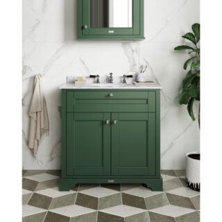 Hudson Reed Old London 2 Door Floorstanding Vanity Unit With Top Basin - 600mm Wide - Image 4