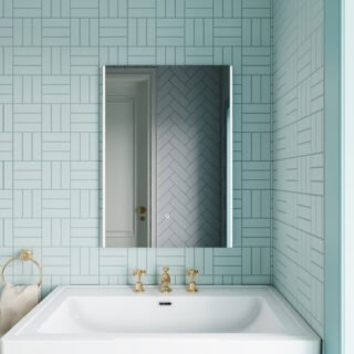 Hudson Reed Rectangular Illuminated Mirror - Silver - Image 9