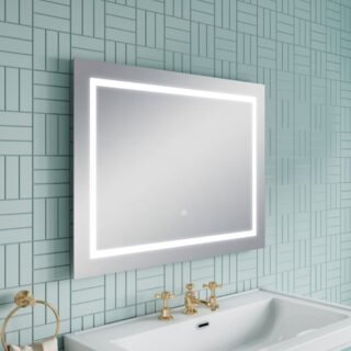 Hudson Reed Touch Sensor Illuminated Mirror - Silver - Image 6