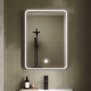 Hudson Reed Pictor Rectangular LED Illuminated Mirror - 700mm x 500mm - Image 3