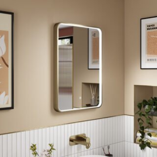 Hudson Reed Pictor Rectangular LED Illuminated Mirror - 700mm x 500mm - Image 4