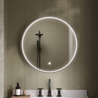 Hudson Reed Mensa Round LED Illuminated Mirror - Image 4