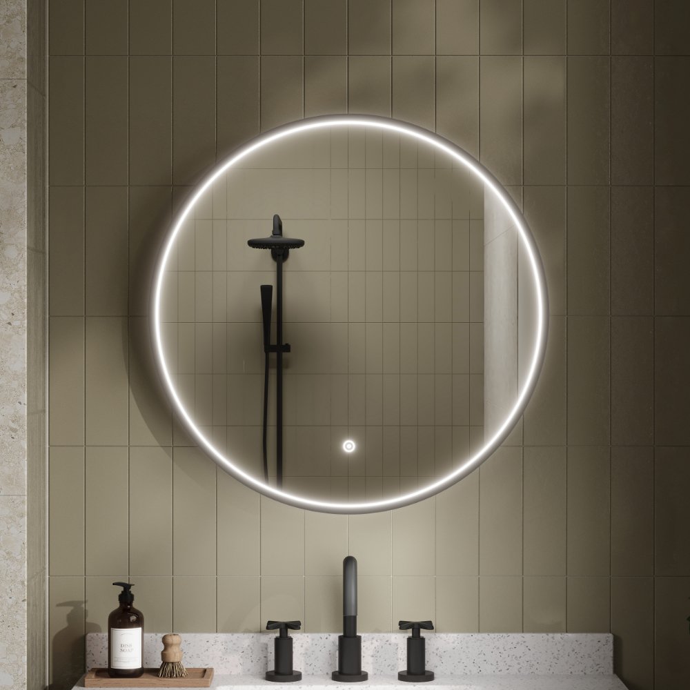 Hudson Reed Mensa Round LED Illuminated Mirror - Image 4