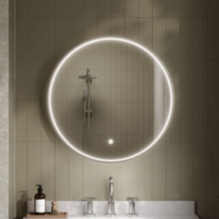 Hudson Reed Mensa Round LED Illuminated Mirror - Image 3