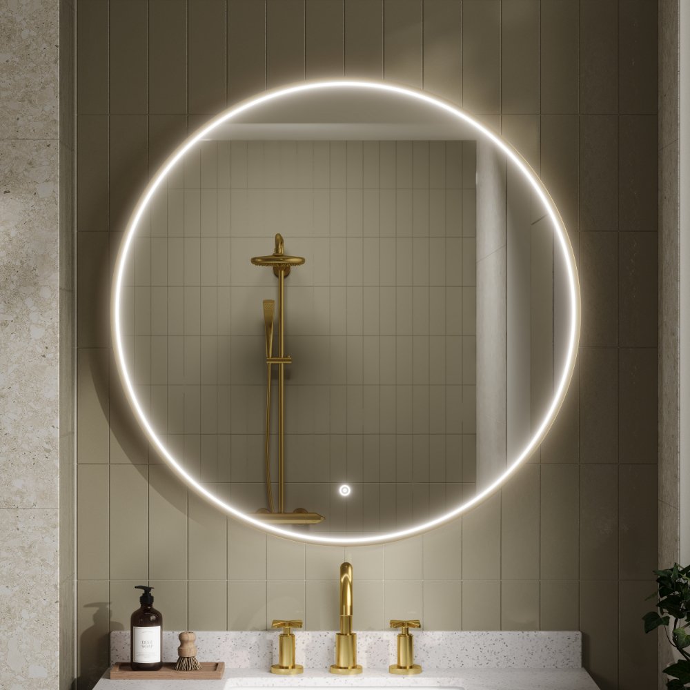 Hudson Reed Mensa Round LED Illuminated Mirror - Image 8