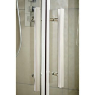 Hudson Reed Apex Offset Quadrant Shower Enclosure With Handle - Chrome - Image 12